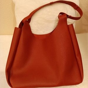 Neiman Marcus Leather Tote Bag. Minimalist And Sleek Style. (Classy) Pre-Owned.